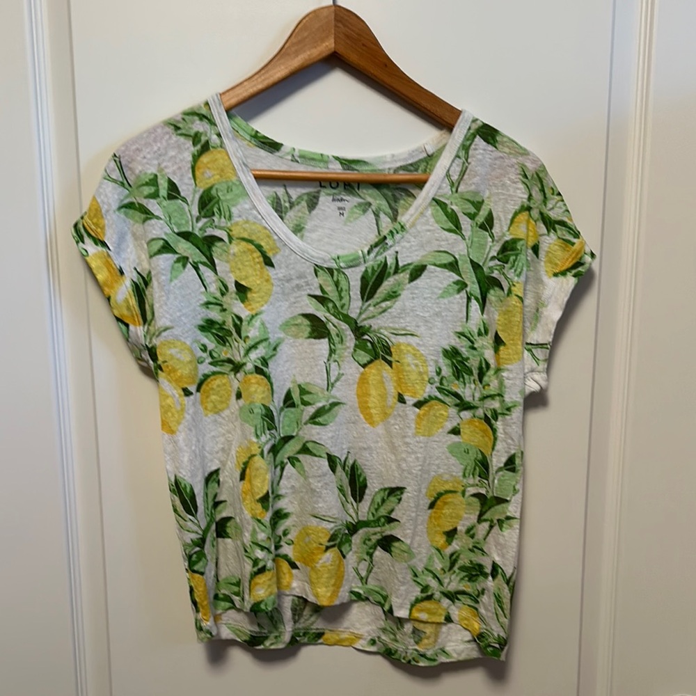 Lemon Print Women's Top